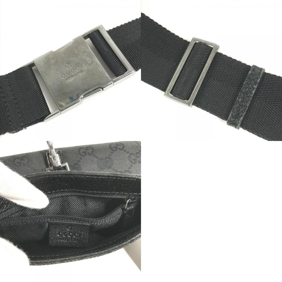 GUCCI グッチ 92543 ロゴ GG ジャッキー ベルトバッグ カバン ウエストポーチ ボディバッグ ブラック ユニセックス【中古】 | GUCCI | 09