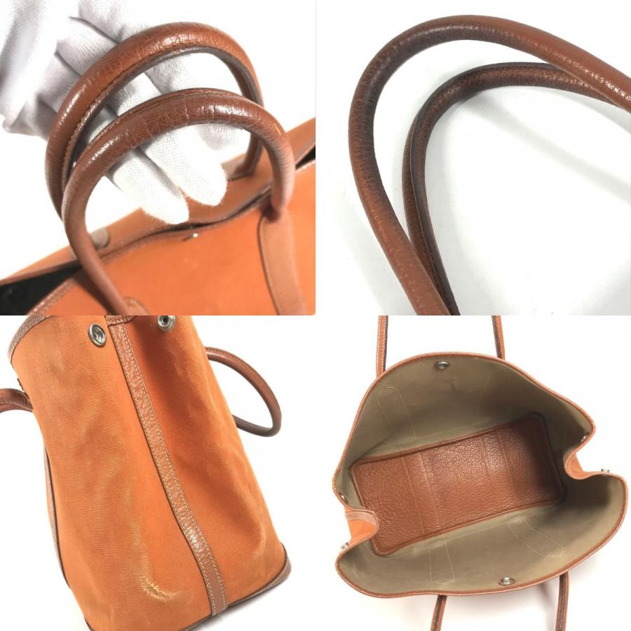 HERMES エルメス ガーデンパーティPM ガーデンパーティ PM  ショルダーバッグ カバン 肩掛け  トートバッグ オレンジ ユニセックス【中古】 | HERMES | 07