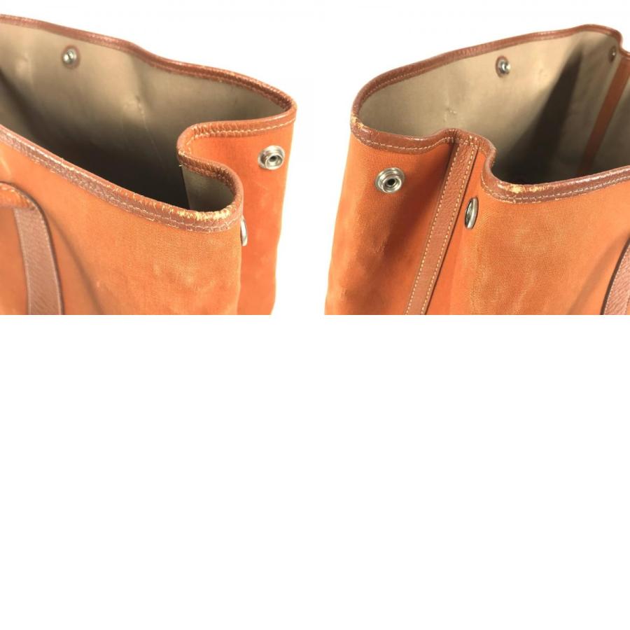 HERMES エルメス ガーデンパーティPM ガーデンパーティ PM  ショルダーバッグ カバン 肩掛け  トートバッグ オレンジ ユニセックス【中古】 | HERMES | 09