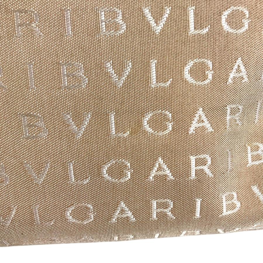 BVLGARI ブルガリ ロゴマニア トートバッグ カバン キャンバス  肩掛け ショルダーバッグ ベージュ ユニセックス【中古】 | BVLGARI | 05