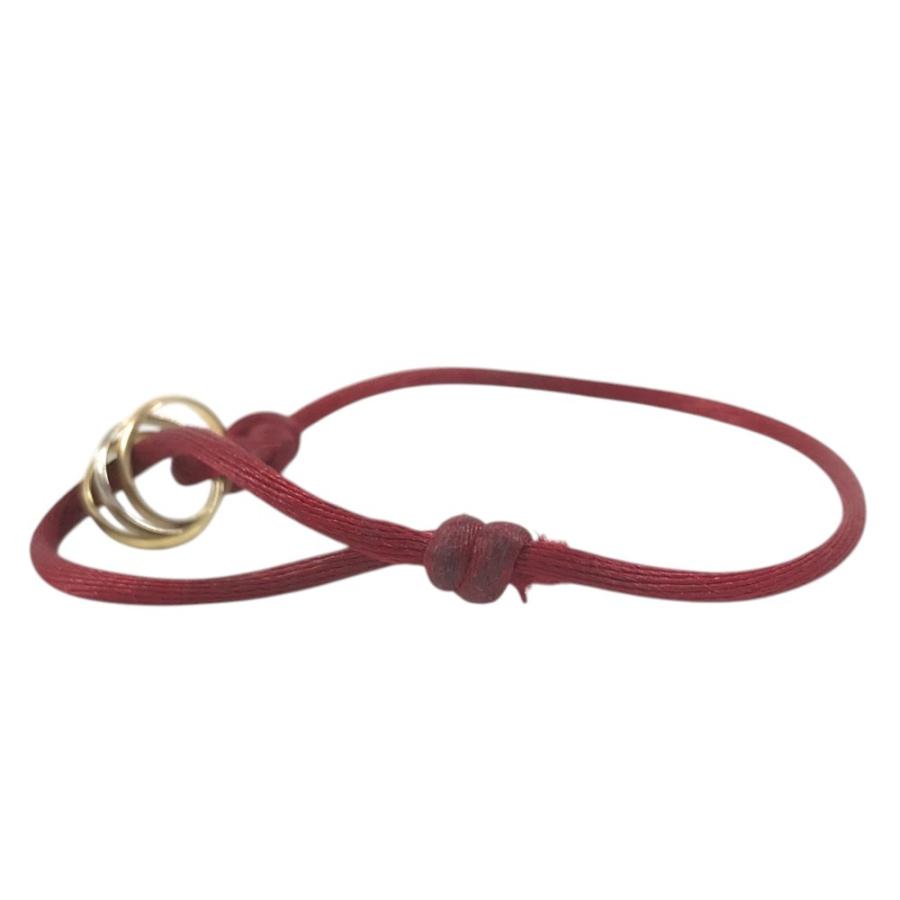 CARTIER カルティエ トリニティ コードブレス アクセサリー ジュエリー バングル K18 金 18K ブレスレット レッド レディース【中古】 | Cartier | 03