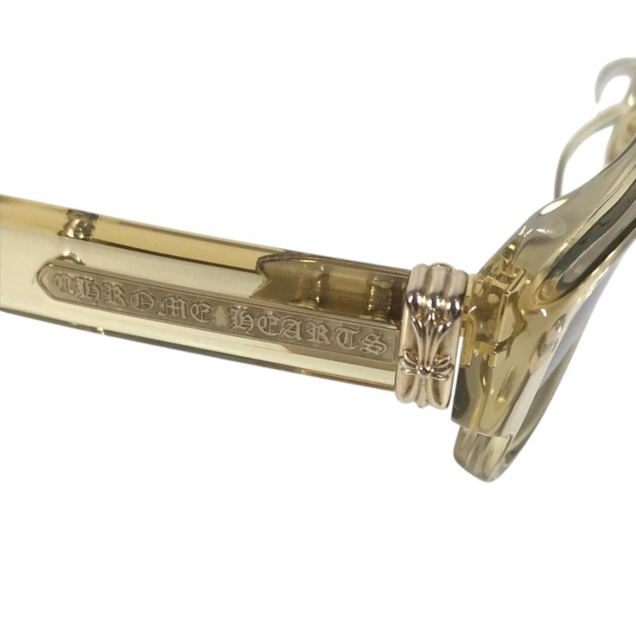 CHROME HEARTS クロムハーツ 2THICK クロムハーツ  めがね メガネ アイウェア 眼鏡 ロゴ 眼鏡 ゴールド ユニセックス【中古】 |  | 03