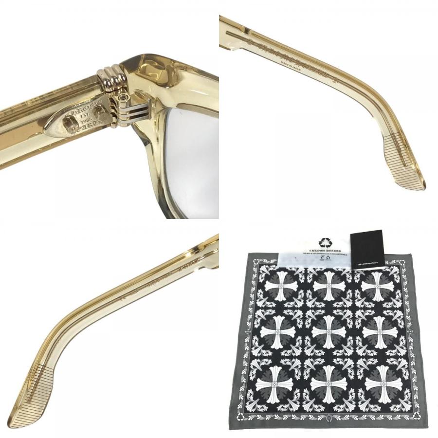 CHROME HEARTS クロムハーツ 2THICK クロムハーツ  めがね メガネ アイウェア 眼鏡 ロゴ 眼鏡 ゴールド ユニセックス【中古】 |  | 08