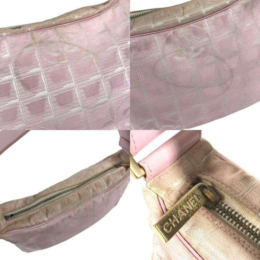 CHANEL シャネル CC ココマーク ロゴ カバン ハンドバッグ アクセサリーポーチ ニュートラベルライン ショルダーバッグ ピンク【中古】 | CHANEL | 07