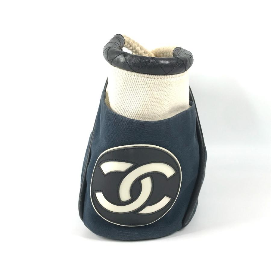 CHANEL シャネル ロープハンドル NO5 カバン  トートバッグ CC ココマーク ロゴ ハンドバッグ ネイビー ユニセックス【中古】 | CHANEL | 02