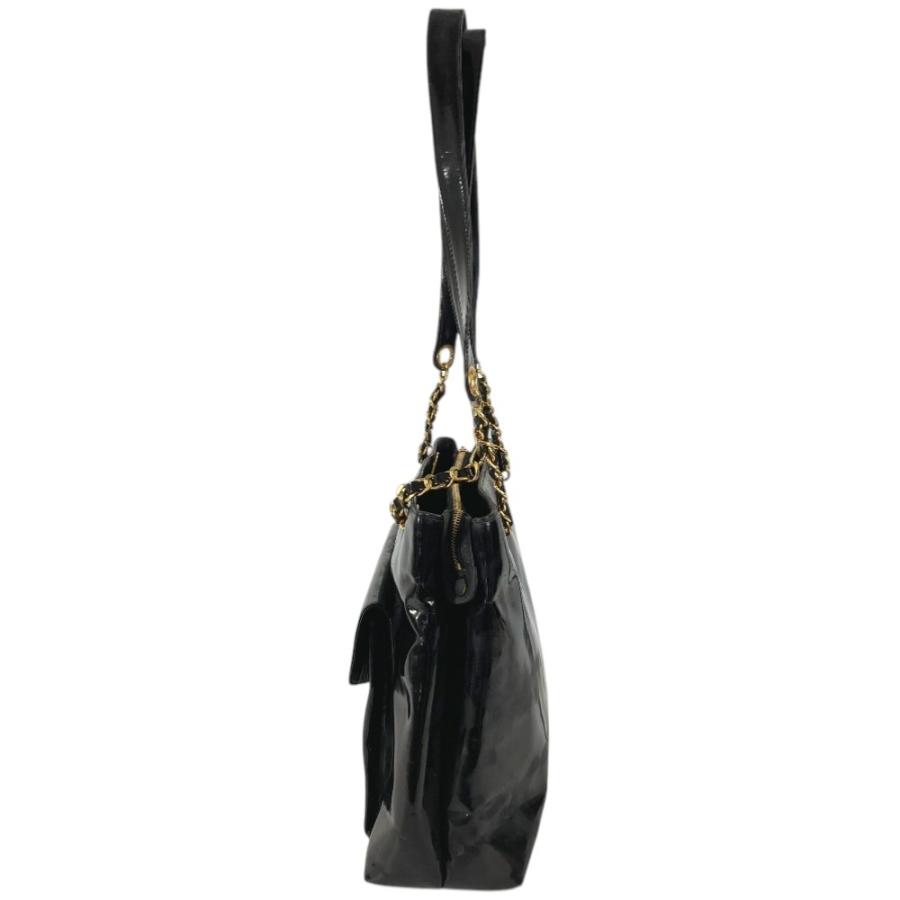 CHANEL シャネル CC ココマーク ロゴ ココボール カバン Wチェーンバッグ 肩掛け  ヴィンテージ ショルダーバッグ ブラック【中古】 | CHANEL | 02