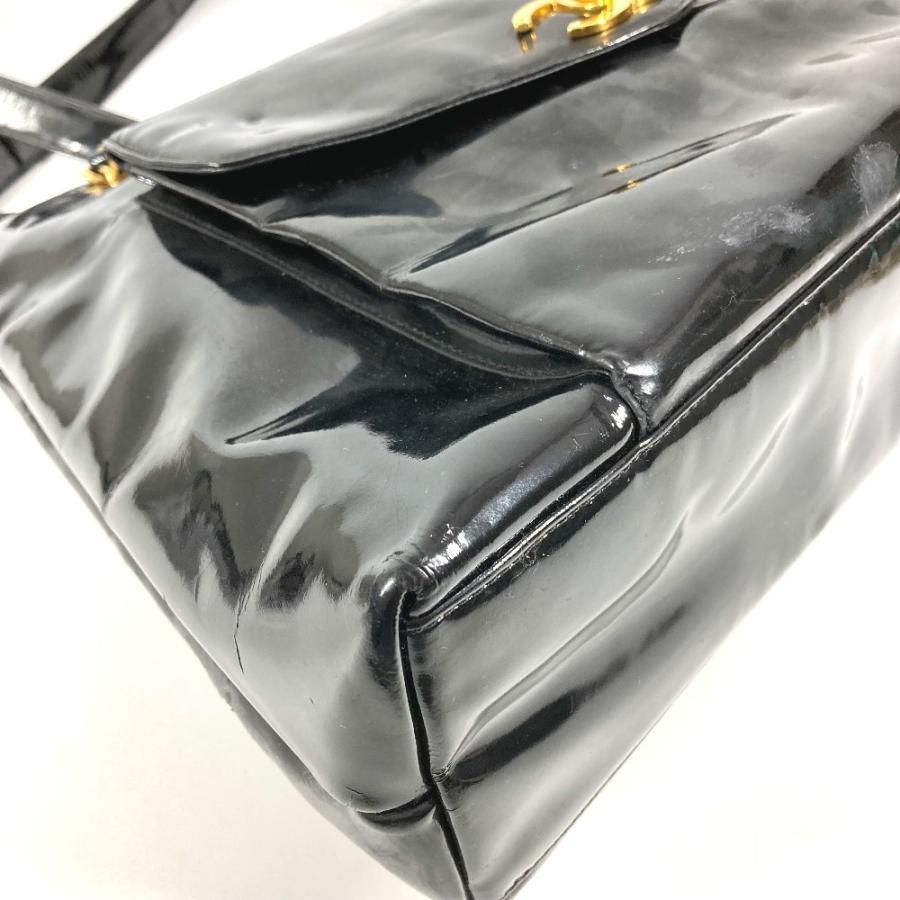 CHANEL シャネル CC ココマーク ロゴ ココボール カバン Wチェーンバッグ 肩掛け  ヴィンテージ ショルダーバッグ ブラック【中古】 | CHANEL | 06