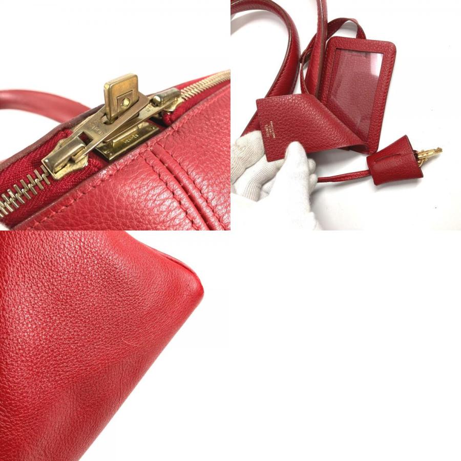HERMES エルメス ヴィクトリア43 ヴィクトリア 43 旅行バッグ カバン トラベルバッグ　バッグ ボストンバッグ レッド ユニセックス【中古】 | HERMES | 09