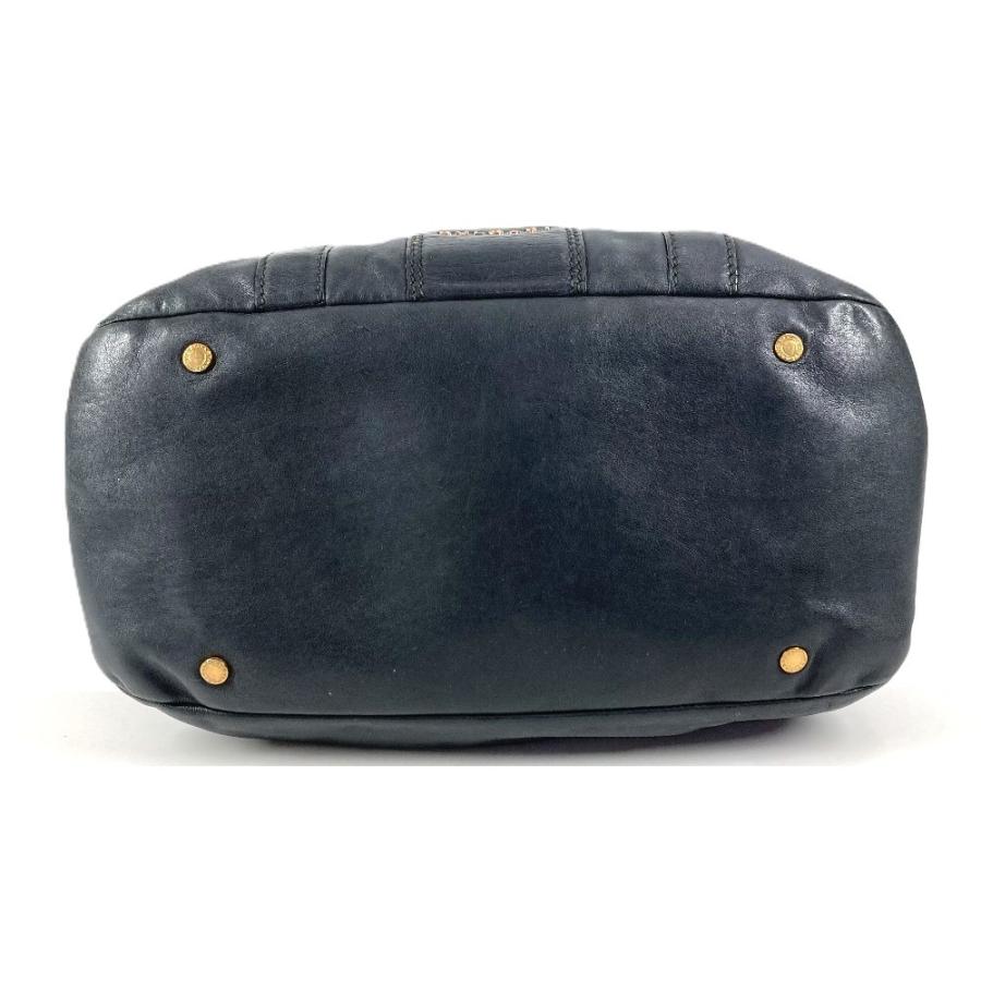 BVLGARI ブルガリ ロゴ 肩掛け トートバッグ カバン B-ZERO1 ビーゼロ1 ショルダーバッグ ネイビー ユニセックス【中古】 | BVLGARI | 04