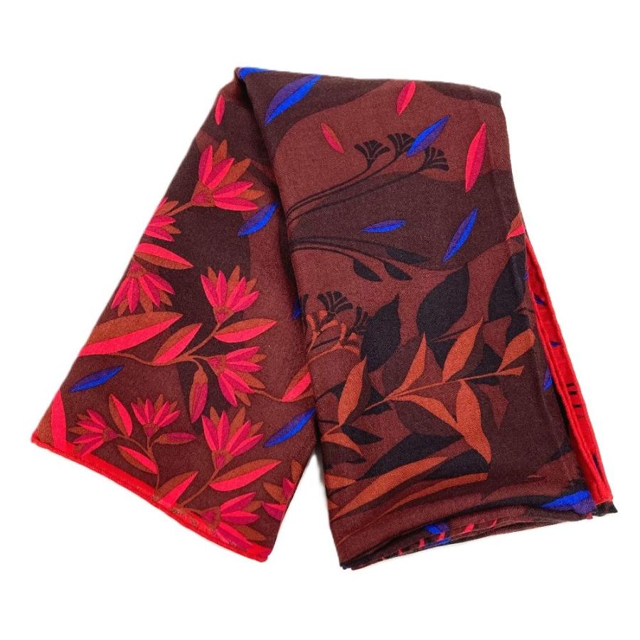 新品同様 CARTIER カルティエ 大判 スカーフ 140 ストール パンテール 豹 ヒョウ ロゴ ショール レッド ユニセックス【中古】 | Cartier | 06