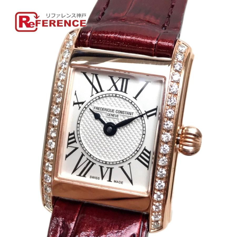 Frederique Constant フレデリック コンスタント Fc 0mcd14 クラシックカレ 34ポイントダイヤ 腕時計 ブラウン系 レディース 未使用 中古 E リファレンス コレクション 通販 Yahoo ショッピング