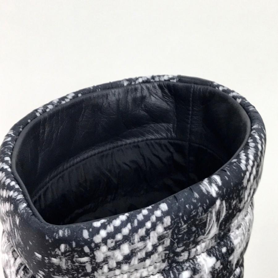 CHANEL シャネル G29477 ツイード柄 ベルト付 ロングブーツ スノーブーツ 13B ブーツ ナイロン/レザー | CHANEL | 07