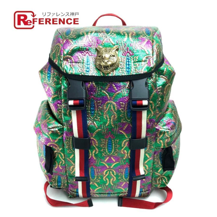 Gucci グッチ バックパック ブロケード 刺繍 メンズ レディース リュック デイパック マルチカラー ユニセックス 新品同様 中古 E 58 リファレンス コレクション 通販 Yahoo ショッピング