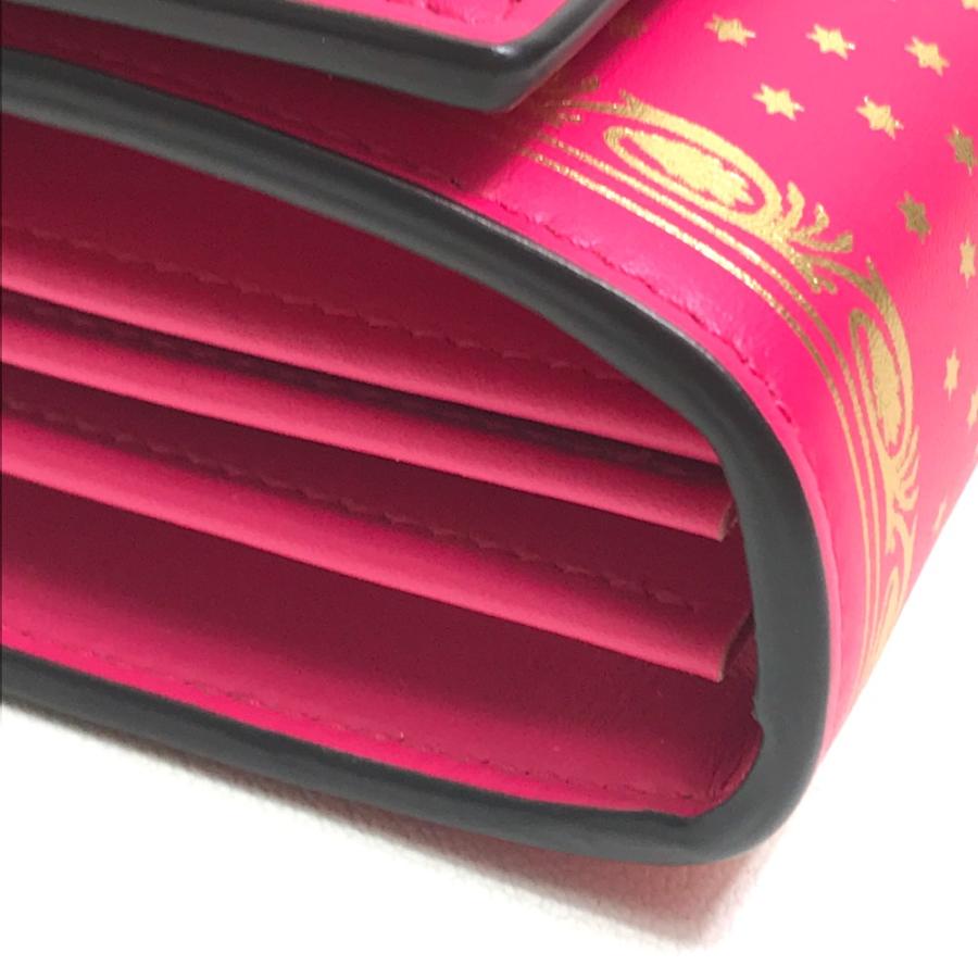 新品同様 GUCCI グッチ 524967 GUCCY ロゴ チェーンウォレットバッグ 2WAY 長財布 レザー ピンク ピンク/ゴールド レディース【中古】 | GUCCI | 03