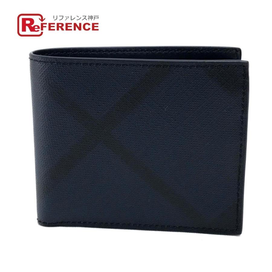 Burberry バーバリー ロンドンチェック メンズ レディース 二つ折り財布 小銭入れあり ネイビー ユニセックス 未使用 中古 E 51 リファレンス コレクション 通販 Yahoo ショッピング