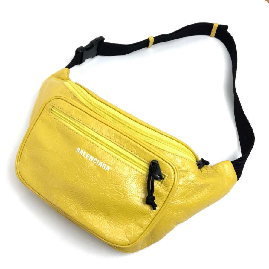 BALENCIAGA バレンシアガ 529550 EXPLORER BELT PACK ボディバッグ レザー イエロー ユニセックス【中古】未使用 | BALENCIAGA | 05