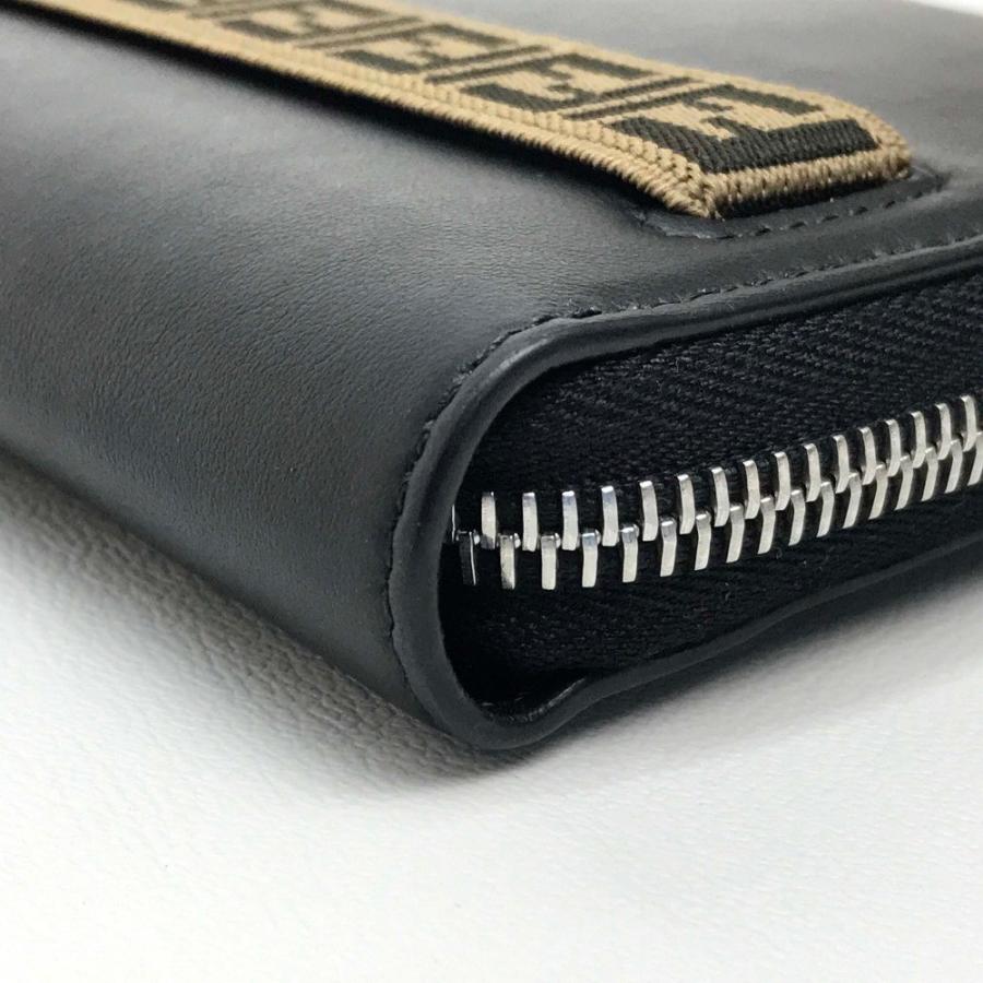 美品 FENDI フェンディ ラウンドファスナー長財布 トラベルウォレット