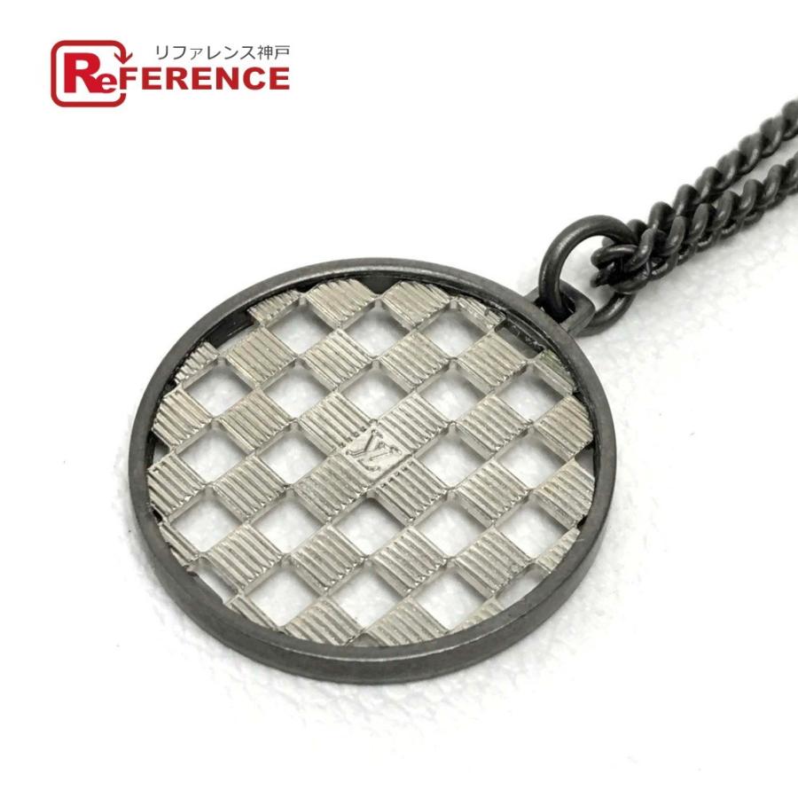 Louis Vuitton ルイヴィトン Lv ネックレス ダミエ サークル ネックレス シルバー メンズ 中古 E 0422 21 リファレンス コレクション 通販 Yahoo ショッピング
