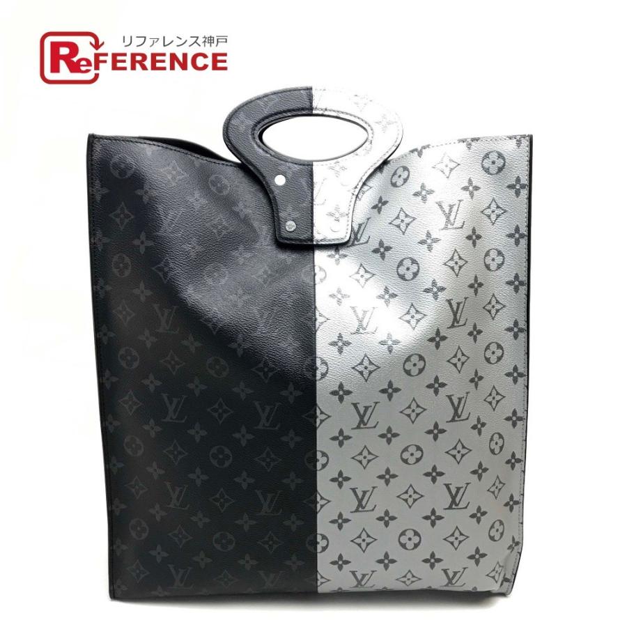 Louis Vuitton ルイヴィトン M パシフィック モノグラムエクリプス スプリット トートバッグ シルバー ブラック メンズ 新品同様 中古 E 0429 8 リファレンス コレクション 通販 Yahoo ショッピング