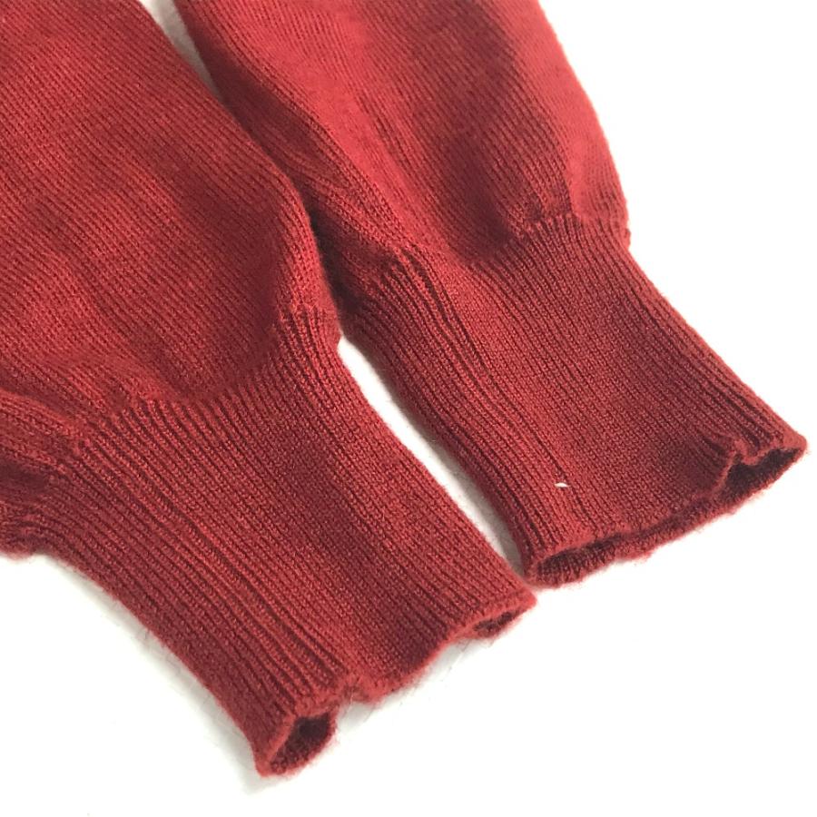 HERMES エルメス 総柄 長袖セーター カーディガン フード付き 長袖 ニット レディース 36 レッド×イエロー 赤 | HERMES | 06