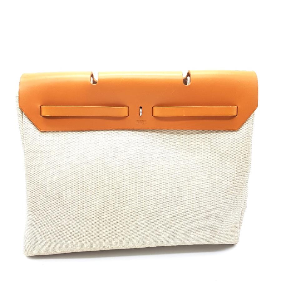 HERMES エルメス エールバッグ MM カバン 2WAY ハンドバッグ ショルダーバッグ ブラウン ブラウン系×ナチュラル レディース【中古】 | HERMES | 01