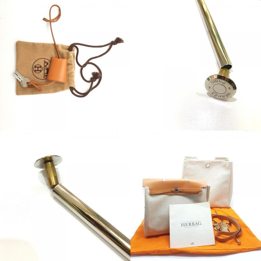 HERMES エルメス エールバッグ MM カバン 2WAY ハンドバッグ ショルダーバッグ ブラウン ブラウン系×ナチュラル レディース【中古】 | HERMES | 09