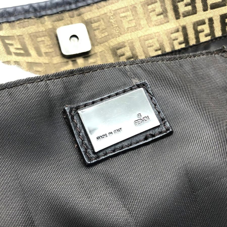 FENDI ズッキーノ トートバッグ ズッカ FF 肩掛け レザー キャンバス FENDI ズッキーノ トートバッグ ズッカ FF 肩掛け レザー