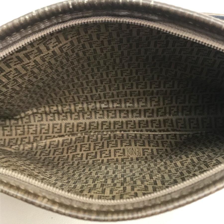 FENDI フェンディ FF ズッカ柄 カバン ポシェット ワンショルダー 斜め掛け ショルダーバッグ ブラウン ブラウン レディース【中古】 | FENDI | 10