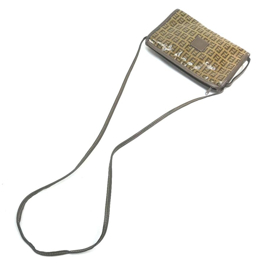 FENDI フェンディ FF ズッカ柄 カバン ポシェット ワンショルダー 斜め掛け ショルダーバッグ ブラウン ブラウン レディース【中古】 | FENDI | 03