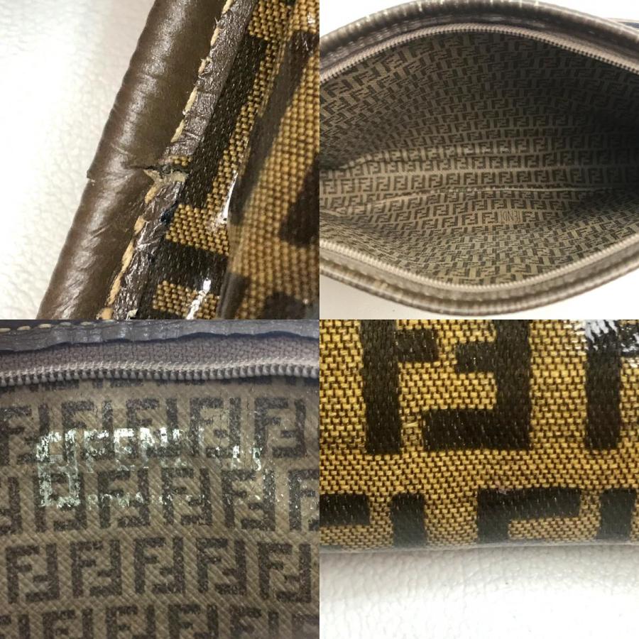 FENDI フェンディ FF ズッカ柄 カバン ポシェット ワンショルダー 斜め掛け ショルダーバッグ ブラウン ブラウン レディース【中古】 | FENDI | 09