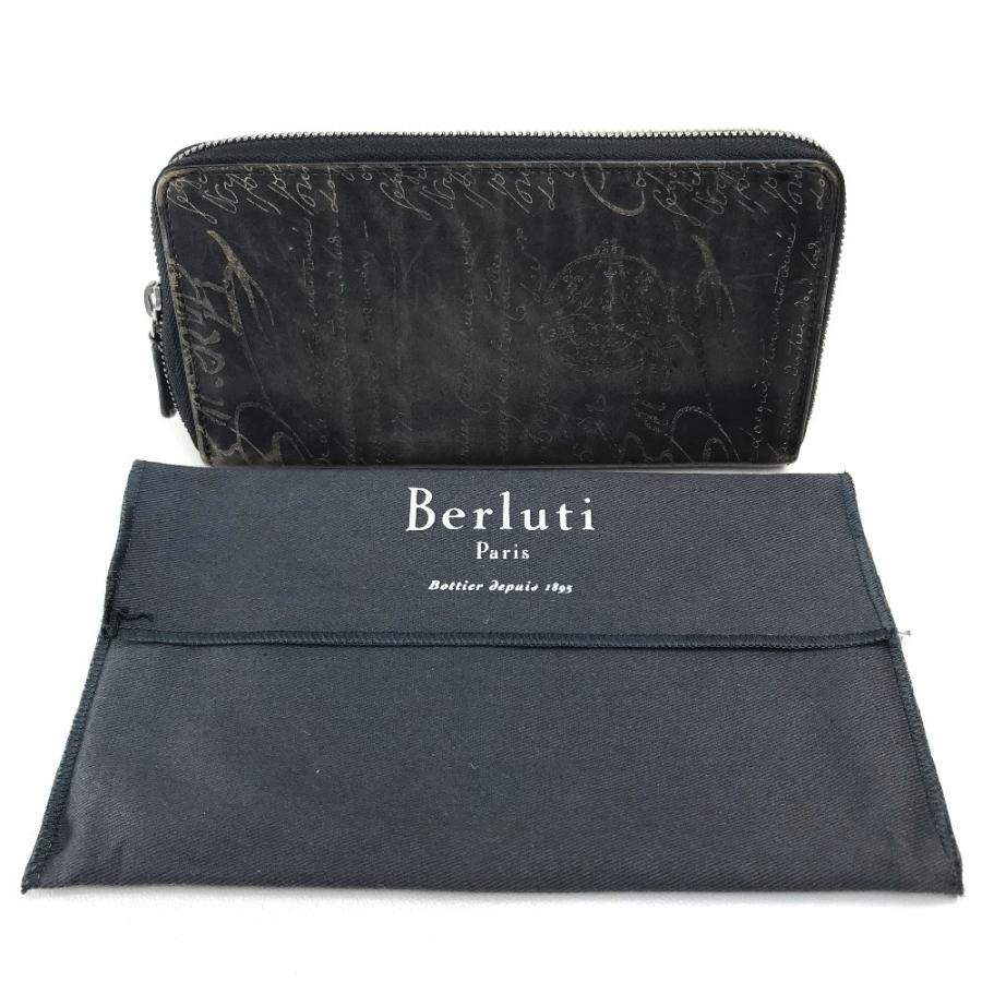 Berluti ベルルッティラウンドファスナー 長財布 カリグラフィ