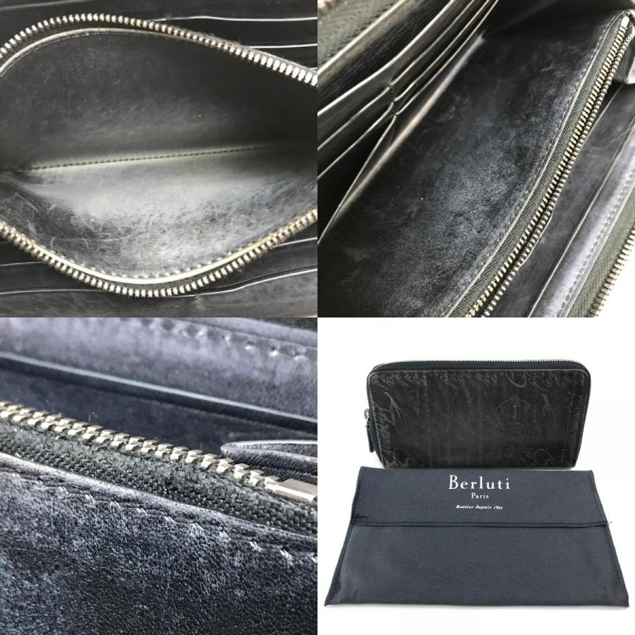 Berluti ベルルッティラウンドファスナー 長財布 カリグラフィ レザー  