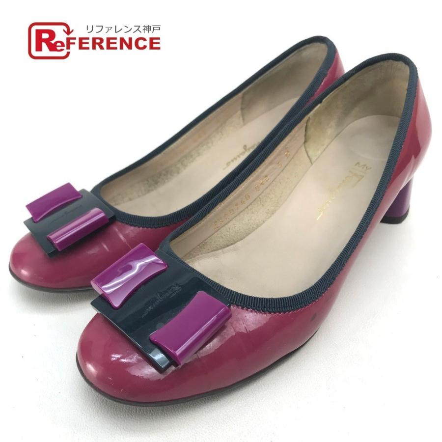 Salvatore Ferragamo サルヴァトーレフェラガモ My Ferragamo ヴァラ リボン パンプス | 