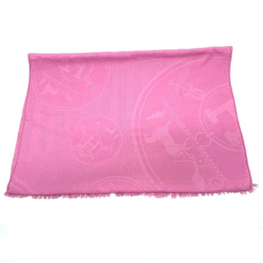 Hermes エルメス ニューリブリス ジャガード ロゴ 馬車 ストール ピンク レディース 中古 E 26 リファレンス コレクション 通販 Yahoo ショッピング