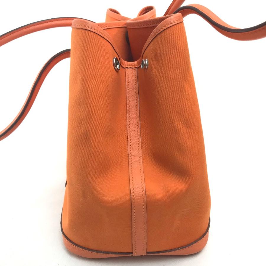 HERMES エルメス ガーデンパーティPM  カバン ショルダーバッグ トートバッグ フー オレンジ レディース【中古】 | HERMES | 02