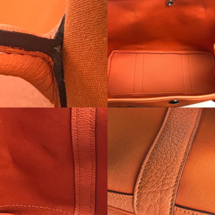 HERMES エルメス ガーデンパーティPM  カバン ショルダーバッグ トートバッグ フー オレンジ レディース【中古】 | HERMES | 08