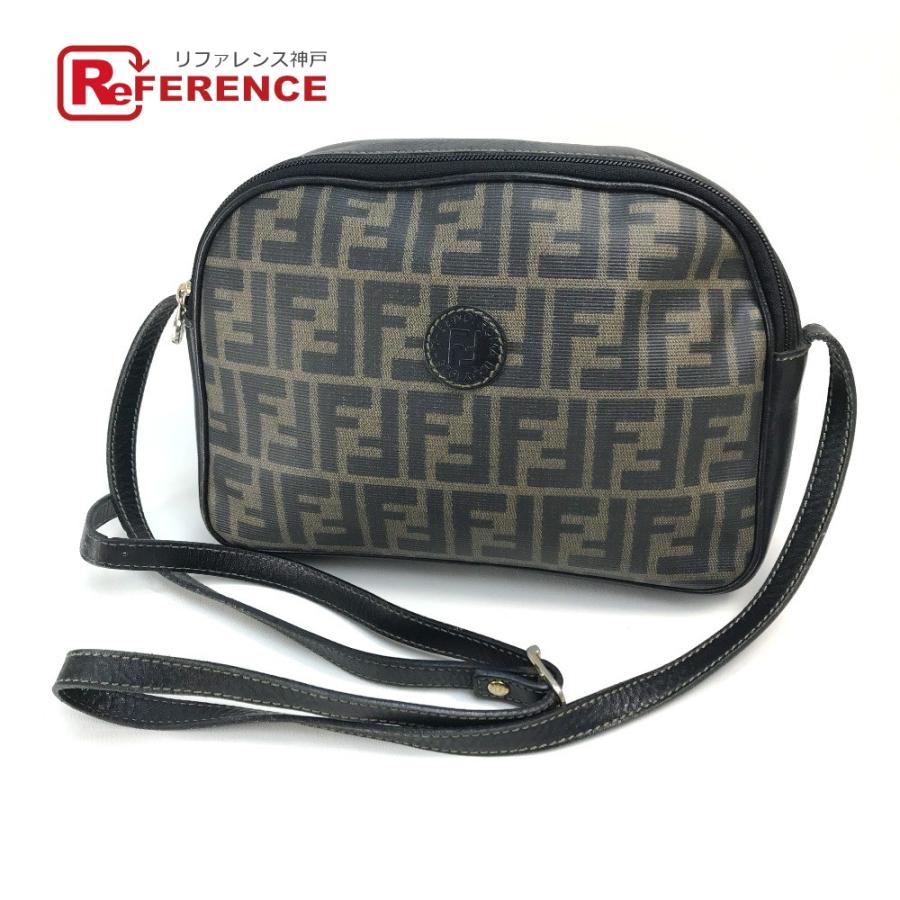 FENDI フェンディ ズッカ FF柄 ロゴスタンプ 肩掛け 斜めかけ ショルダーバッグ PVC/レザー ブラウン レディース【中古】  :E-210210-13:リファレンス コレクション - 通販 - Yahoo!ショッピング