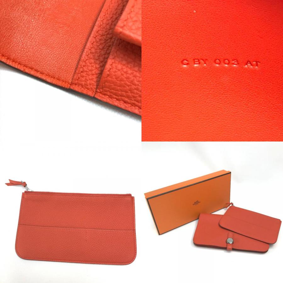 HERMES エルメス ドゴンGM ドゴンデュオ コインケース付き 2つ折り長 
