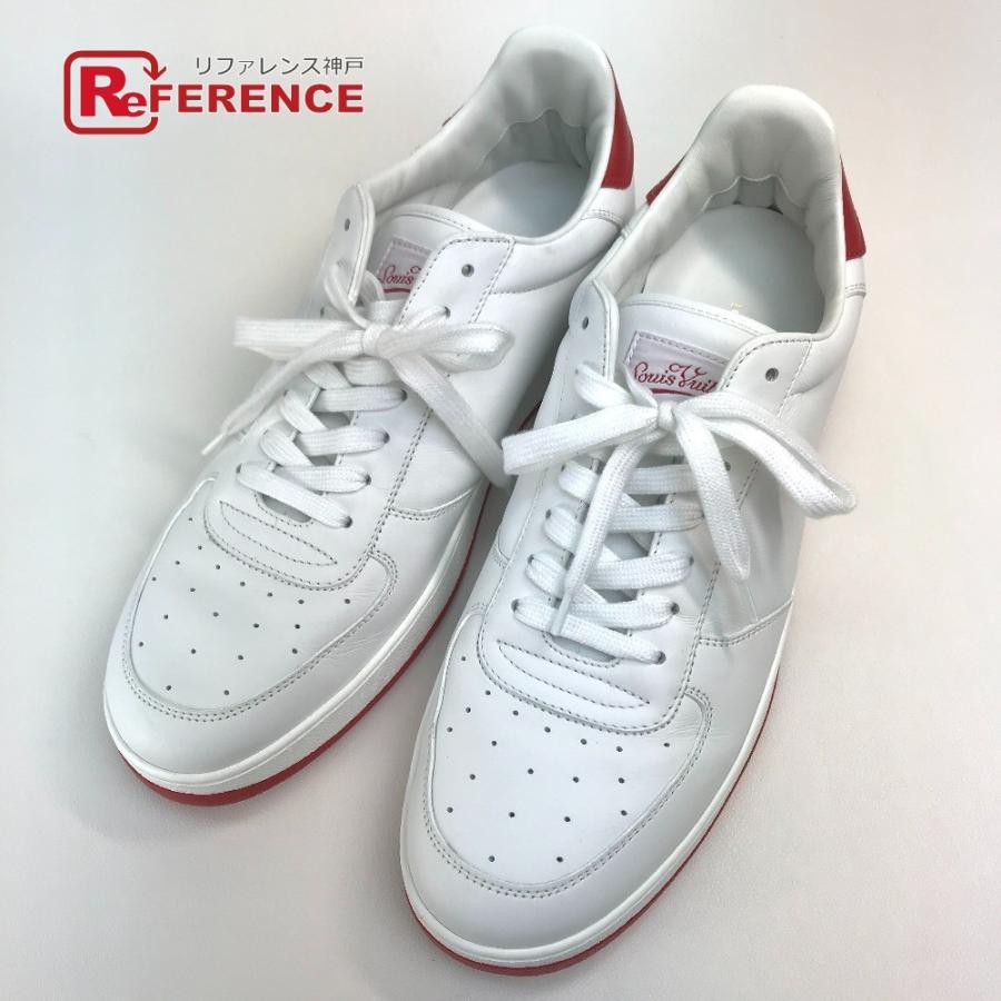 Louis Vuitton ルイヴィトン リヴォリ ライン スニーカー スニーカー ホワイト レッド メンズ 新品同様 中古 E 12 リファレンス コレクション 通販 Yahoo ショッピング