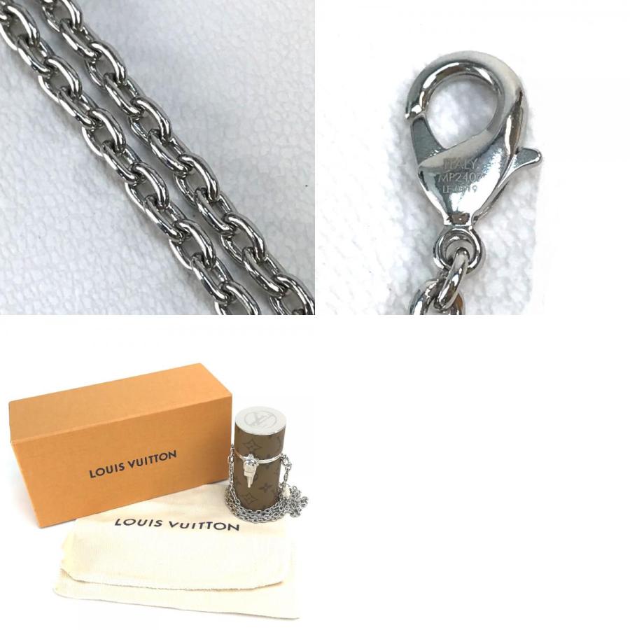 美品 LOUIS VUITTON ルイヴィトン MP2407 リップスティックケース ネックレス モノグラムリバース 小物入れ ブラウン レディース【中古】 | LOUIS VUITTON | 09