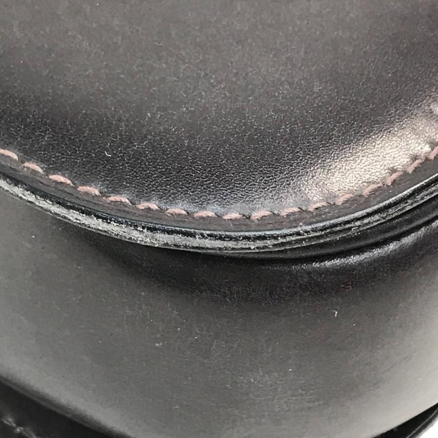 CELINE セリーヌ ヴィンテージ 馬車金具 肩掛けショルダーバッグ レザー レディース ダークブラウン×ゴールド金具 | CELINE | 03