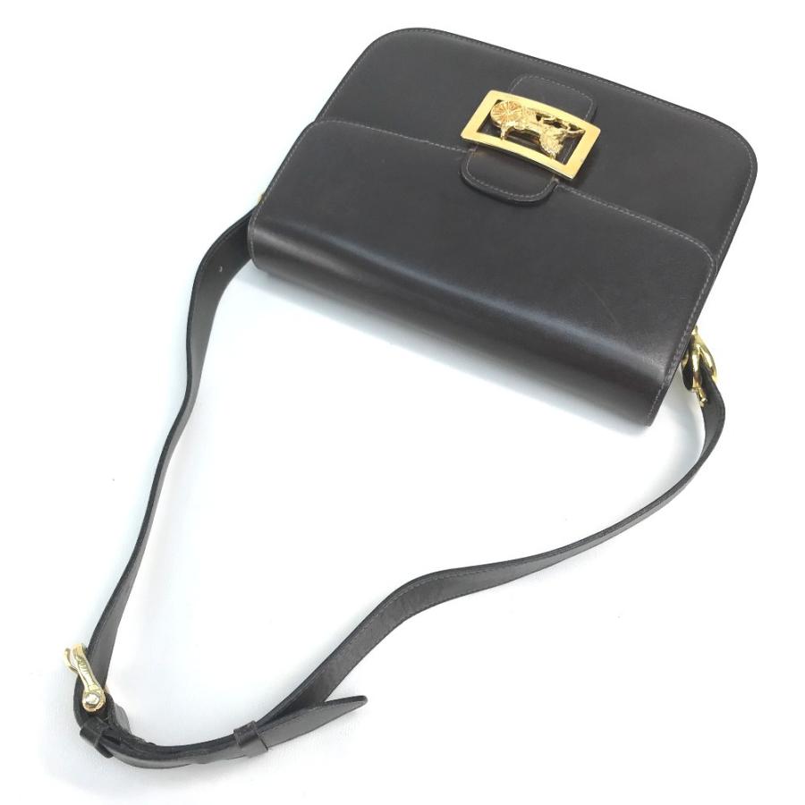 CELINE セリーヌ ヴィンテージ 馬車金具 肩掛けショルダーバッグ CELINE セリーヌ ヴィンテージ 馬車金具 肩掛けショルダーバッグ
