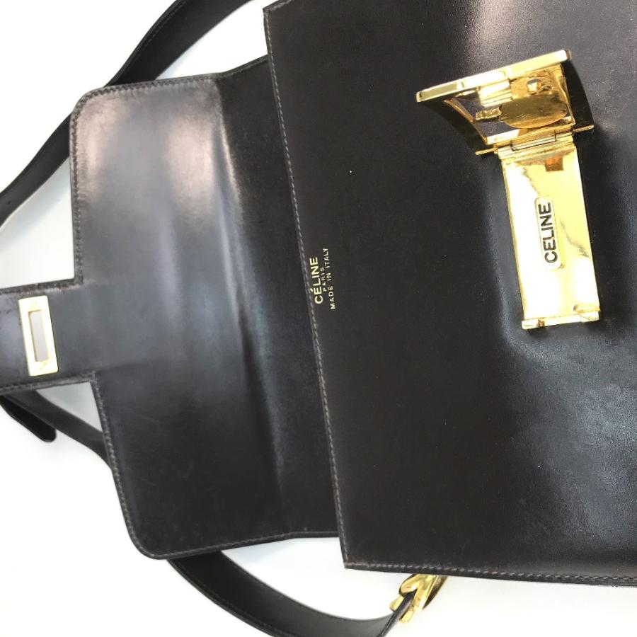 CELINE セリーヌ ヴィンテージ 馬車金具 肩掛けショルダーバッグ CELINE セリーヌ ヴィンテージ 馬車金具 肩掛けショルダーバッグ
