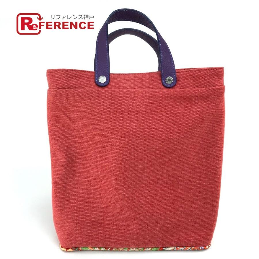 Hermes エルメス プティアッシュ 巾着 ハンドバッグ トートバッグ キャンバス レザー シルク レディース レッド パープル E 2 リファレンス コレクション 通販 Yahoo ショッピング