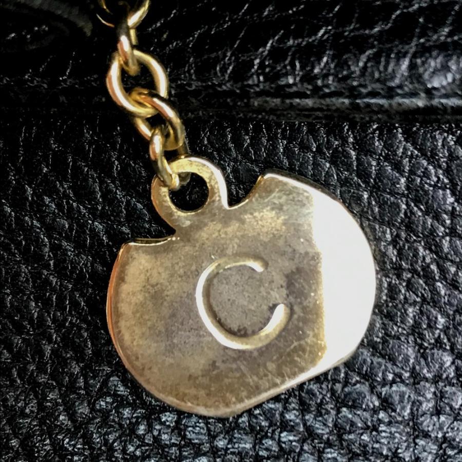 CELINE セリーヌ ヴィンテージ ロック トートバッグ ハンドバッグ レザー レディース ブラック×ゴールド金具 | CELINE | 11