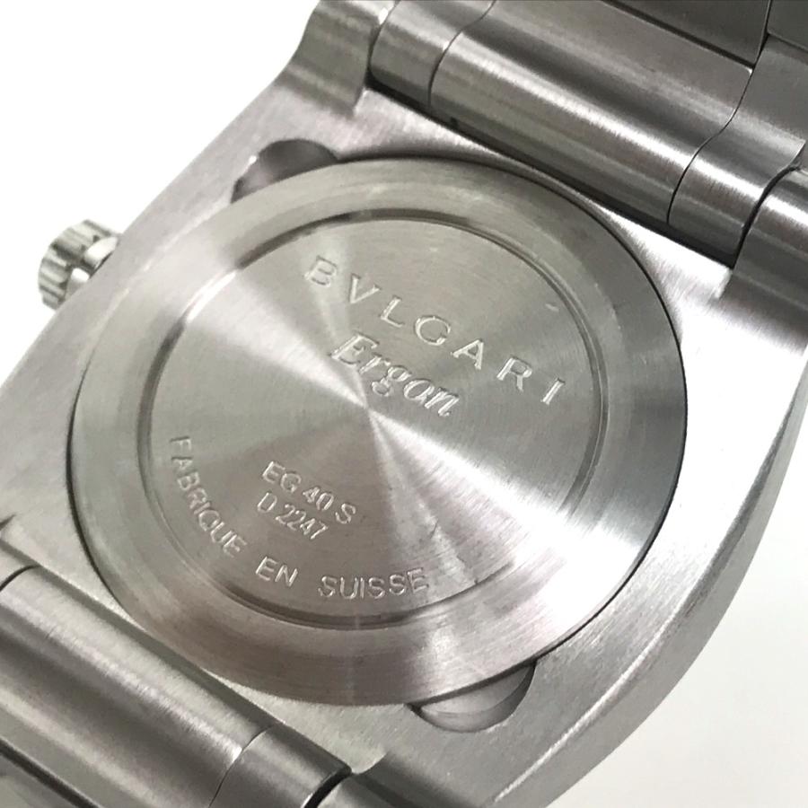 BVLGARI ブルガリ EG40S エルゴン オートマティック メンズ腕時計 SS  ブラック文字盤 シルバー | BVLGARI | 06