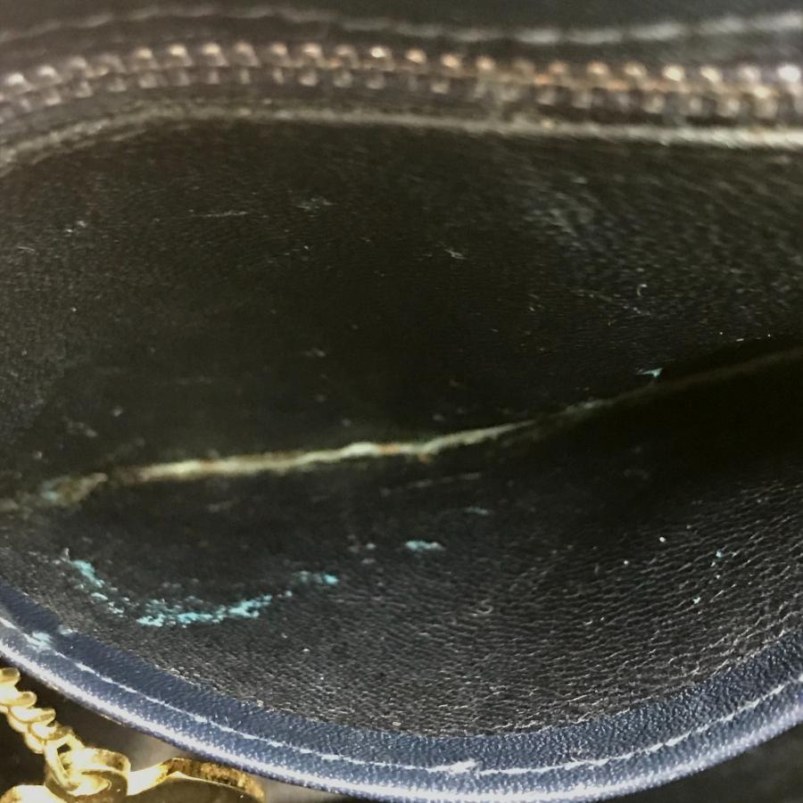 CELINE セリーヌ オールドセリーヌ C 馬車 モノグラム ヴィンテージ ショルダーバッグ /レザー グレーネイビー | CELINE | 10