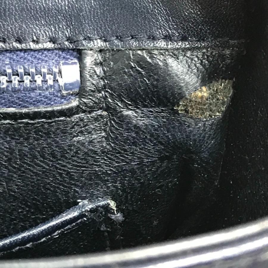 CELINE セリーヌ オールドセリーヌ C 馬車 モノグラム ヴィンテージ ショルダーバッグ /レザー グレーネイビー | CELINE | 08