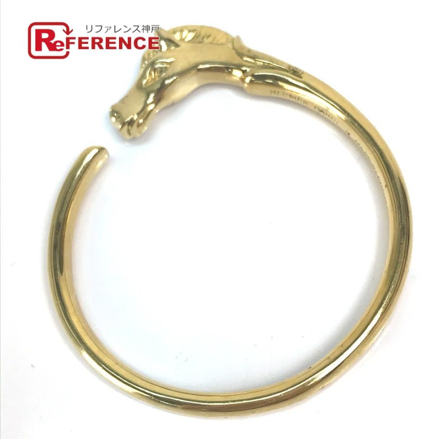 エルメス HERMES シュバルホース バングル　 馬 ブレスレット　ゴールド HERMES エルメス シュバル ホース 馬 ブレスレット バングル