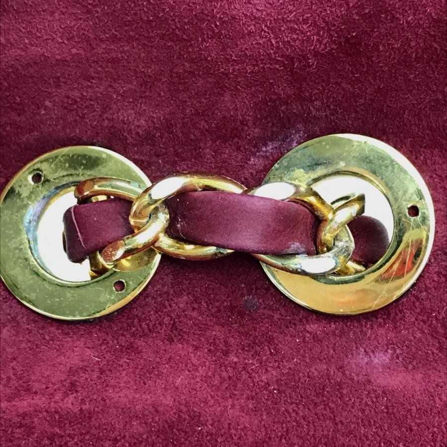 CHANEL シャネル CC ココマーク デカマトラッセ34 Wチェーン ショルダーバッグ スエード ボルドー レディース | CHANEL | 08